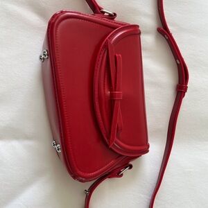 Red Small Bag with Bow on Front